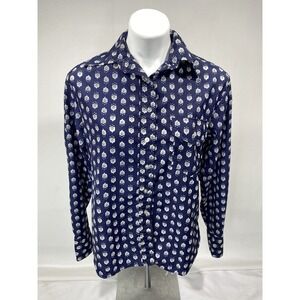 Vintage White Stag Shirt Mens Small Button Up Heritage Outdoor Casual Style